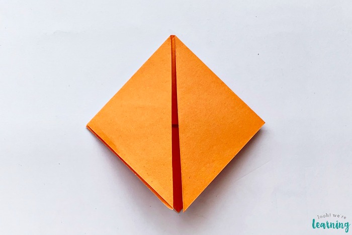 Folding an Origami Fox Corner Bookmark