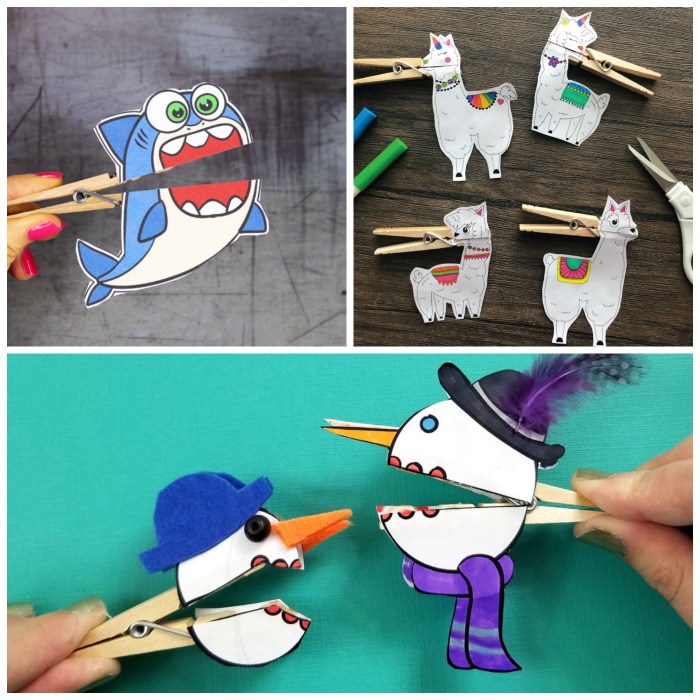 Fun Clothespin Puppets for Kids to Make