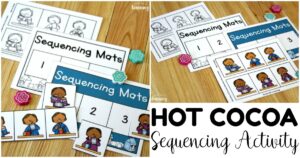 Fun Hot Cocoa Sequencing Mats for Preschoolers
