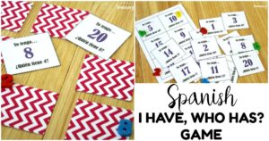 Fun Spanish I Have Who Has Game for Kids