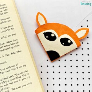 Simple Origami Fox Bookmark Craft