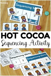 These hot cocoa sequencing mats are so fun for helping early learners practice telling how to follow directions!