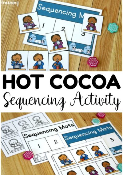 These hot cocoa sequencing mats are so fun for helping early learners practice telling how to follow directions!