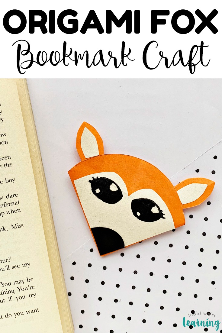This easy origami fox bookmark craft is such a fun paper craft for kids! Make a few with students and use them as reading rewards!