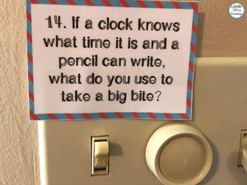 Printable Indoor Family Night Scavenger Hunt Cards - Look! We're Learning!