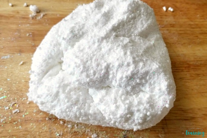 Fluffy Snow Slime Recipe for Kids