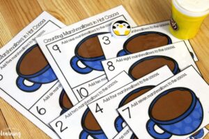 Hot Cocoa Counting 1-10 Cards for Kids