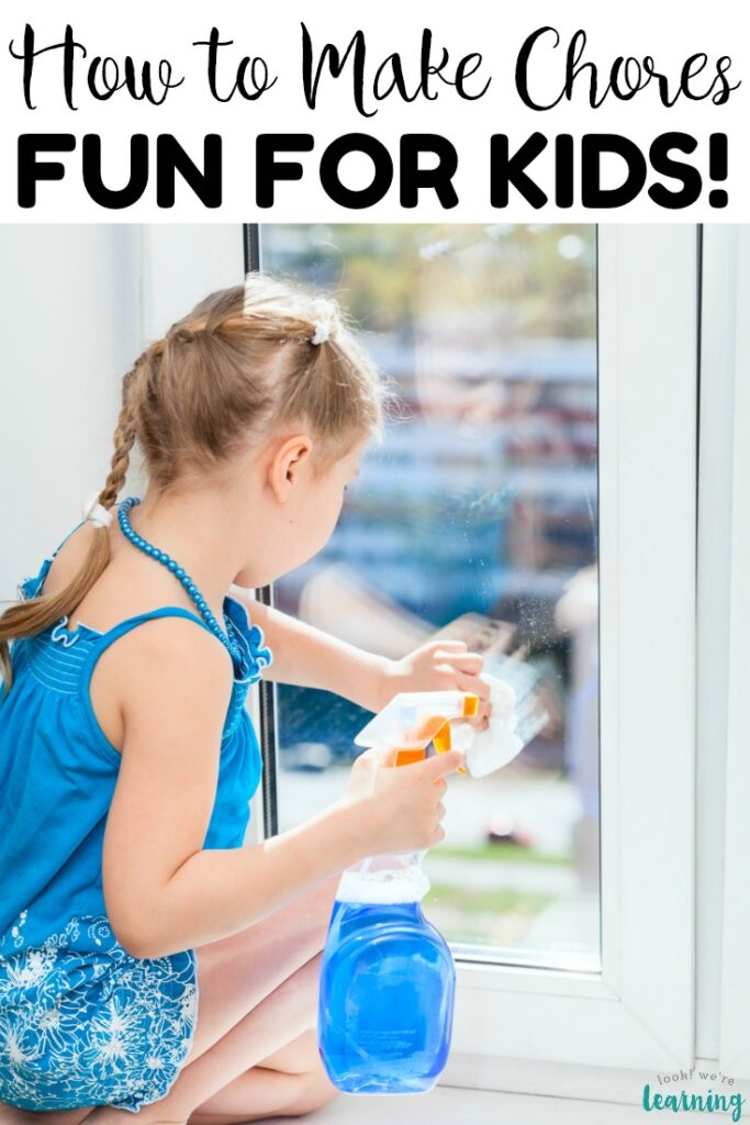 Make cleaning up into fun family time with these tips for how to make chores fun for kids! Simple easy suggestions to help everyone learn to pitch in around the house!