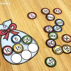 Printable Candy Bag Skip Counting Activity for Second Grade