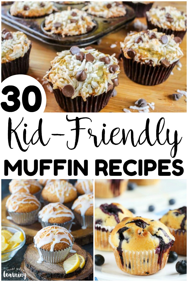 Warm up the kids on cold mornings with these 30 kid friendly muffin recipes! Bake them in advance and freeze for a quick breakfast!