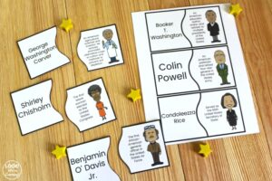 Black History Figure Puzzles for Kids