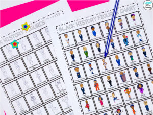Black History Figures Chart for Kids