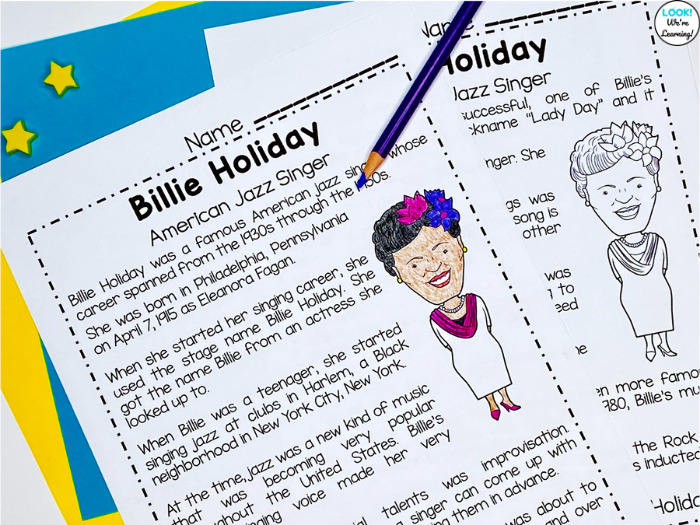Elementary Billie Holiday Lesson for Kids