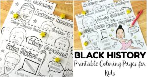 Fun Black History Figure Coloring Pages for Kids