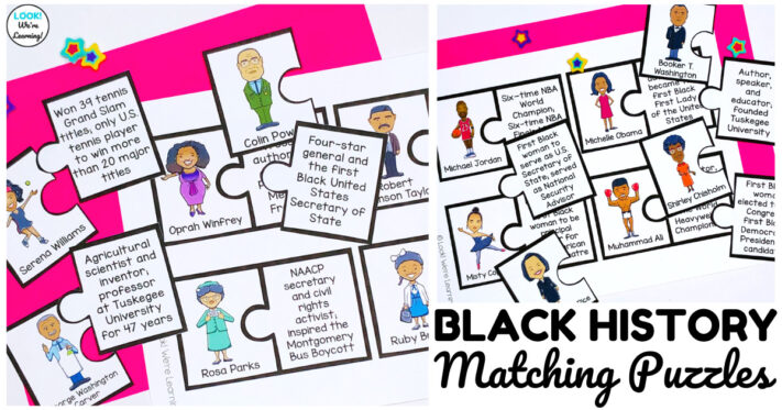 Fun Black History Matching Puzzles for Kids
