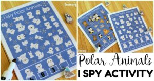 Fun Polar Animal I Spy Activity for Kids