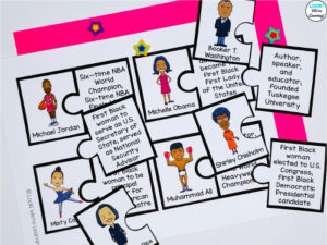 Printable Black History Puzzles for Elementary