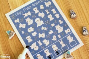 Printable I Spy Polar Animals Activity for Kids
