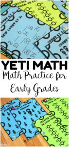This Yeti-themed Math Practice Lesson is great for helping early grade students practice counting, inequalities, and more!