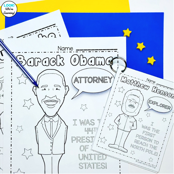 Using Black History Coloring Pages at Centers