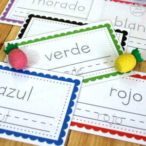 Little Spanish Color Words Book for Kids