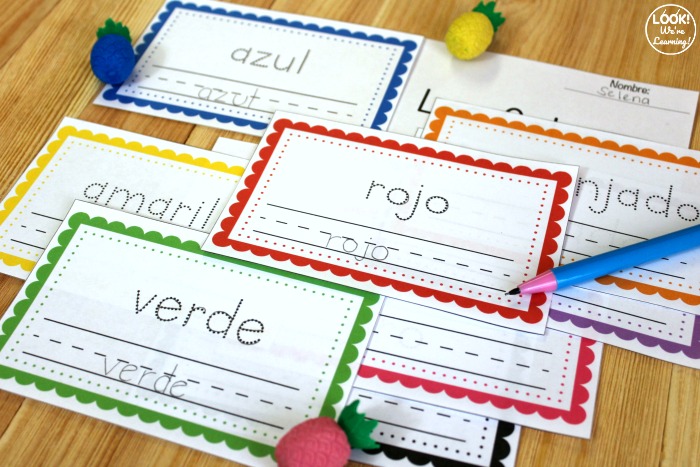 Printable Spanish Color Words Book for Kids