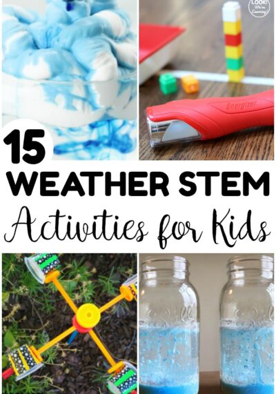 These fun weather STEM activities for kids are excellent for simple spring science experiments! Simple enough for home or the classroom!