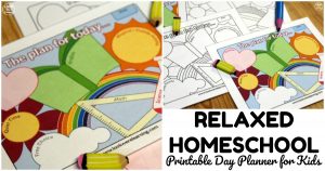 Cute Printable Homeschool Day Planner