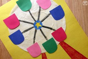 Easy Coffee Filter Ferris Wheel Craft