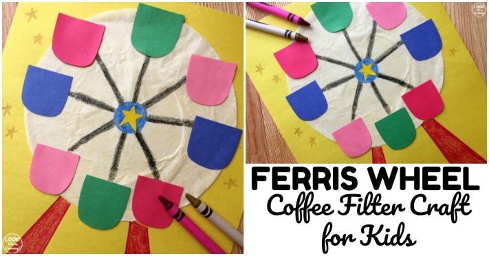 Fun and Easy Coffee Filter Ferris Wheel Craft