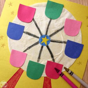 How to Make an Easy Coffee Filter Ferris Wheel Craft
