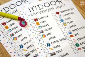 Indoor Scavenger Hunt for Kids to Play