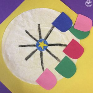 Making a Coffee Filter Ferris Wheel Craft
