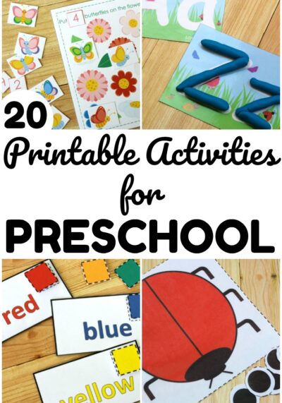 Share these printable preschool resources with early learners at home or in school! Perfect for hands-on early learning!