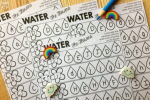 Spring Find the Letter Worksheets for Kids