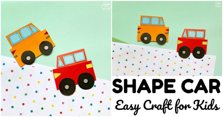 Cute Shape Car Craft Project for Kids