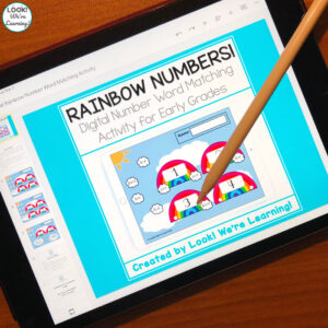 Digital Rainbow Number Word Match