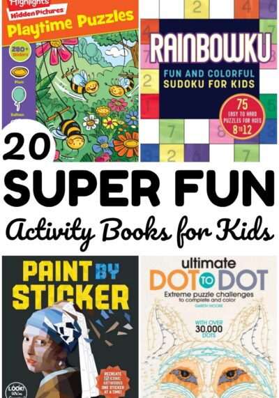 Keep the kids occupied and learning with these super fun activity books for kids! Perfect for quiet time at home!