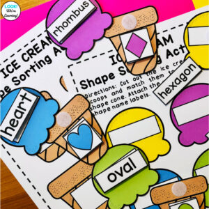 Printable Kindergarten Shape Sorting Lesson