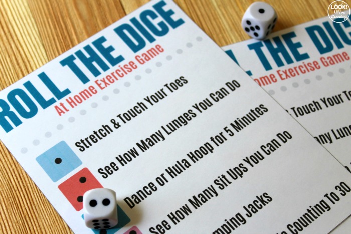 Roll the Dice Indoor Exercise Game