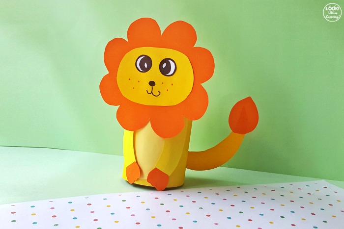 Cute Lion Toilet Paper Roll Craft