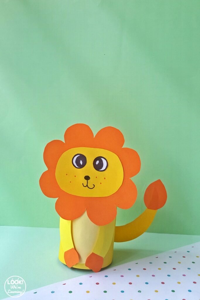Cute Toilet Paper Roll Lion Craft