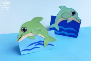 Easy 3D Paper Dolphin for Kids to Make