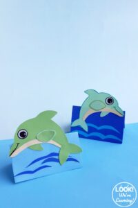 Easy and Fun 3D Paper Dolphin Craft