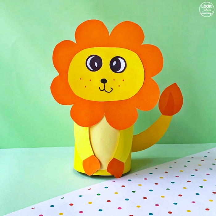 Lion Toilet Paper Roll Craft