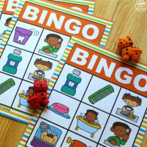 Printable Hygiene Bingo Game for Kids