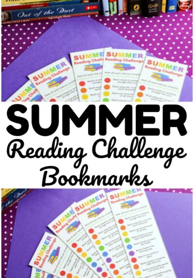 These printable summer reading challenge bookmarks are a fun way to keep kids reading during summer!