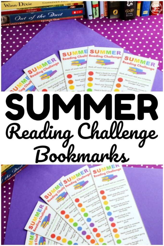 These printable summer reading challenge bookmarks are a fun way to keep kids reading during summer!