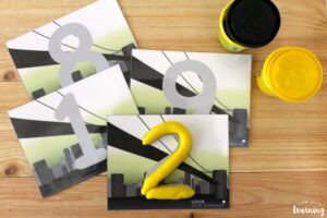 Big City Number Playdough Mats