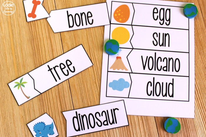 Dinosaur Word Puzzles for Kids